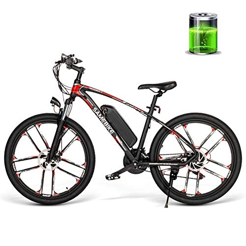 Electric Bike : CHJ Mountain Electric Bicycle 26 Inch 30Km / H High Speed Electric Bicycle 350W 48V 8AH Male and Female Adult Off-Road Travel Mountain Bike