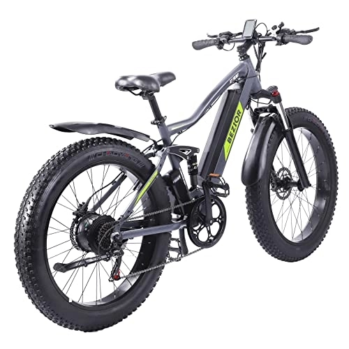 Electric Bike : Clydpee Electric Bike for Aldult, with 48V 12.5AH Removable Massive Lithium Battery, Mountain E-Bike Shimano 7-Speed Gear