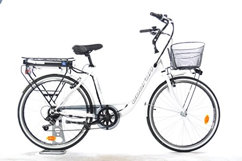 Electric Bike : Cobran Electric Lithium Bike New Easy, bianco, 46