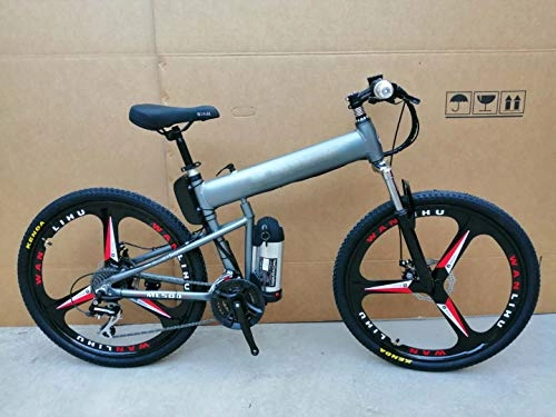 Electric Bike : COCKE Electric Mountain Bike, Adult Folding Bike, Removable Lithium-Ion Battery, (36V13AH Battery, 80Km Range), e