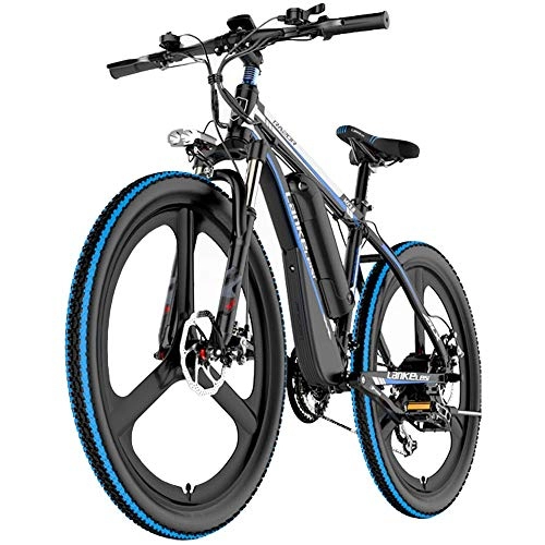 Electric Bike : COKECO 26'' Electric Mountain Bike With 48V10Ah Removable Large Capacity Lithium-Ion Battery 400W Electric Mountain Bike Aluminum Frame Integrated Wheel 26 Inch Explosion-proof Wear