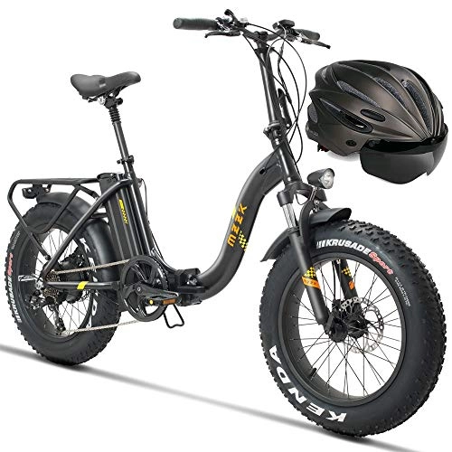 Electric Bike : COKECO Electric Bicycle Electric Bikes For Adults Folding 500W Electric Bike 4.0 Wide Tire Mountain Bike Snow ATV 48V13AH Lithium-assisted Long-distance Running Electric Bike