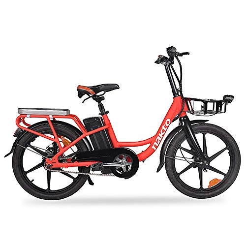 Electric Bike : COKECO Electric Bikes For Adult 20 Inch 36V10Ah Lithium Battery Electric Bicycle 350W High Speed Motor Small Mobility Battery Car Portable Power-assisted Bicycle For Men And Women