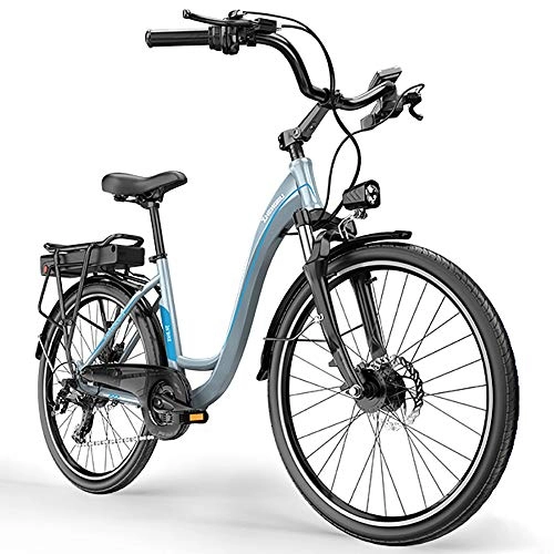 Electric Bike : COKECO Electric Bikes For Adult, 26-inch Bicycle 36V10Ah Lithium Battery 400W High-speed Motor Removable Battery City Student Motorcycle Electric Station Wagon