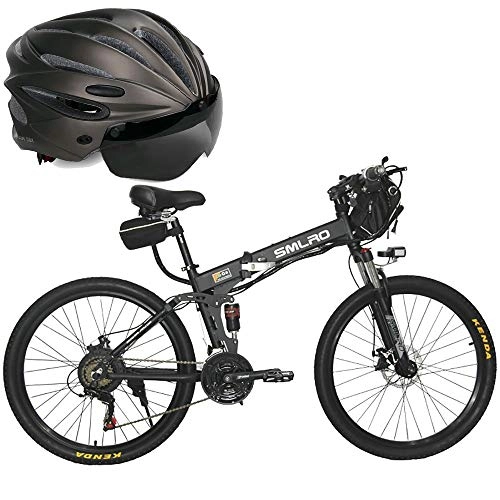 Electric Bike : COKECO Electric Mountain Bike 26", 350W Folding Mountain Electric Bike 36V / 48V Lithium Battery Adult 10A / 15A Battery Bike Mobility Assisted Bicycle