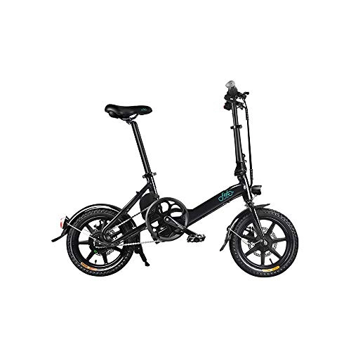 Electric Bike : cuiyoush Electric Bike, Folding Bike for Adults, Ready Stock In POLAND, Short Charge Lithium-Ion Battery and Silent Motor Bike, Aluminum Alloy Frame, Black