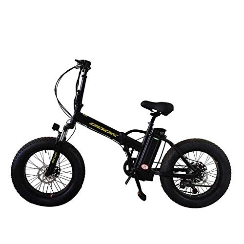 Electric Bike : CXY-JOEL 20-Inch Mountain Snow Bike, Electric Lithium Fat Tire, Driving, Wide Tire Moped, Off-Road Electric Car-20 Inches Black, Red 20 Inches