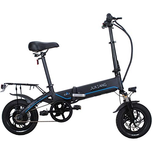 Electric Bike : CXYDP Folding Electric Bike, 250W Aluminum Electric Bicycle with Pedal 12" 36V / 10AH Lithium-Ion Battery for Sports Cycling Travel Commuting