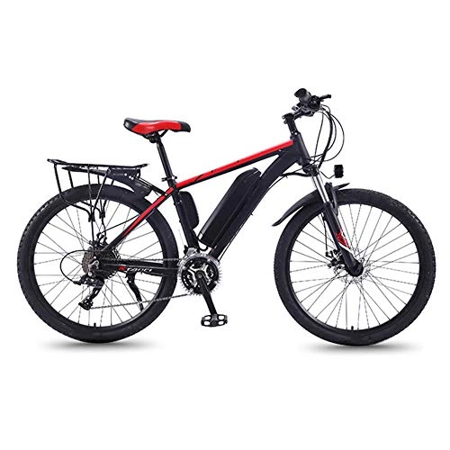 Electric Bike : CYC Electric Bicycle Adult Mountain Bike 36v 13ah Lithium-ion Battery 350w Motor 27 Speed Shifter Led Display 35km / h Portable Bicycle for Adults Men Women, Red