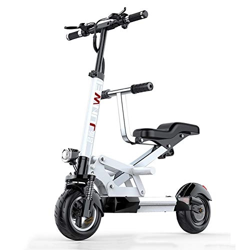 Electric Bike : CYC Electric Bike for Adults Folding E-bike 48v 10ah 350w Lithium-ion Batter Max Speed 45km / h Front and Rear Disc Brakes with Remote Control Commuter Bike with Removable, White