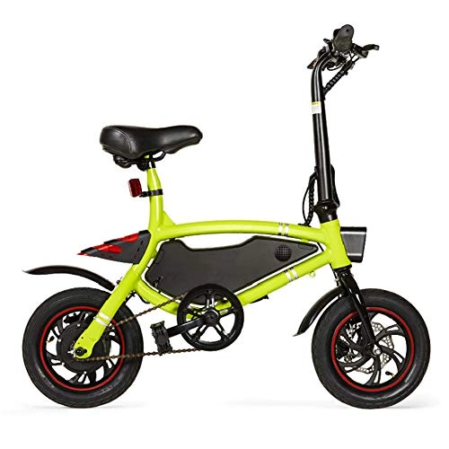 Electric Bike : CYC Foldable Ebikes Bicycles Mountain Ebike 12" 36V 250W Motor 7.8AH Lithium-ion Battery 3 Riding Modes Max Load 120kg Electric Bikes for Adult for Outdoor Cycling Travel Work out, Green