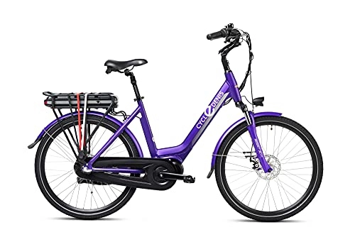 Electric Bike : Cycle Denis DeVille 26 Electric Bicycle Nexus 3 ebike M-46 cm Women's Bicycle City Bike Li-Ion 468Wh 90km (Purple)