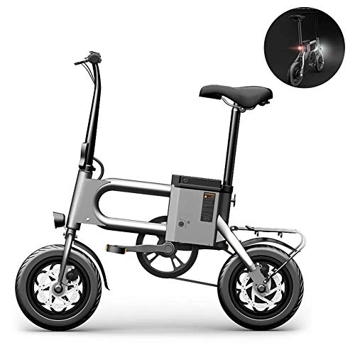 Electric Bike : CYGGL 12" Folding Electric Bike with 36V Lithium-Ion Battery, 350W Motor and Remote Start Three Modes Lightweight E-Bike