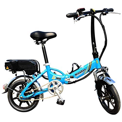 Electric Bike : CYGGL Adult Folding Electric Bike 350W 48V 10A Lithium Battery Top Speed 30 Km- The Longest 35 Km-The Maximum Load is 150Kg Electric Moped Electric Mountain Bicycles