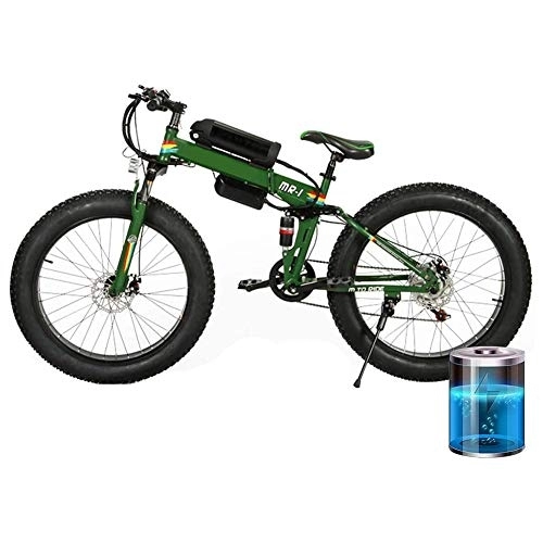 Electric Bike : D&XQX 36V 250W Electric Mountain Bike, 26Inch Fat Tire E-Bike 7 Speeds Beach Cruiser Mountain Bike Full Suspension Lithium Battery Hydraulic Disc Brakes