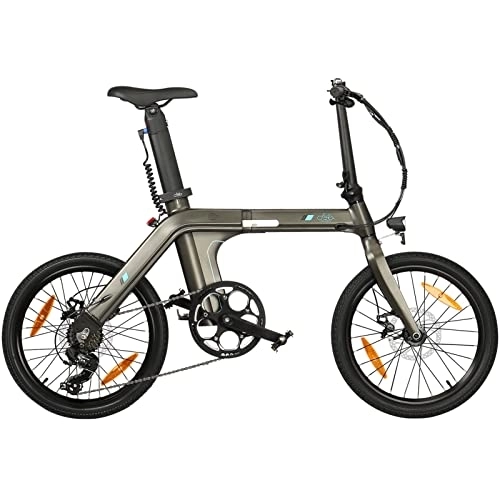 Electric Bike : D21 Folding Electric Bikes Durable E-bike Removable Battery Energy Saving Sporting Goods Sturdy Folding Electric Bicycle for Winter Cycling (Antique Bronze)