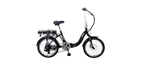 Electric Bike : Dallingridge Oxford Folding Electric Bike 20" Wheel 6 Speed 36v Gloss Black (14ah)
