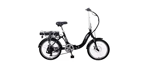Electric Bike : Dallingridge Oxford Folding Electric Bike 20" Wheel 6 Speed 36v Gloss Black (8.8ah)