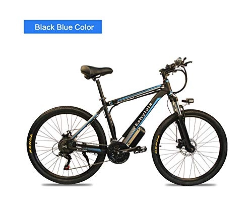 Electric Bike : DASLING Electric Mountain Bike Use Lithium Battery Booster Motor 36V 350W Speed 25K / H With 26 Inch Tire-Black Blue