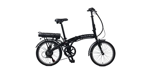 Electric Bike : Dawes Curve 20" Folding Electric Bicycle, 10Ah 36v, 6 Speed - Black