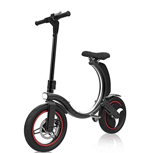 Electric Bike : Daxiong Folding Electric Bicycle Lithium Battery Battery Female Adult Travel Artifact To Help Bicycle Easy To Work Easy To Carry, A
