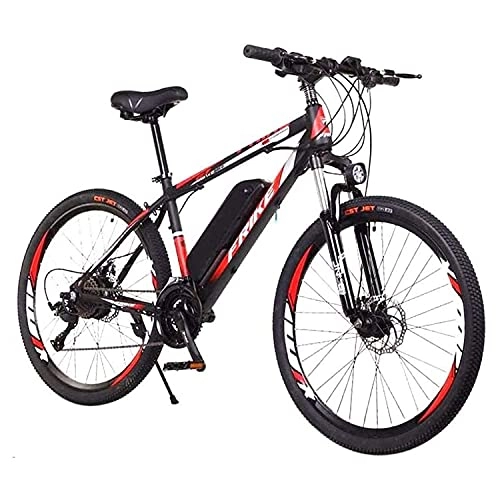 Electric Bike : DDFGG Electric bicycle 26 inches, with 36v 8ah battery, with front fork suspension and lighting, off-road tire disc brake mountain bike