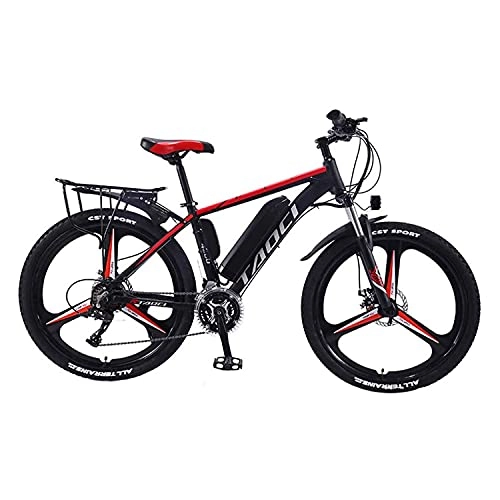 Electric Bike : DDFGG Electric Bikes For Adult, Magnesium Alloy Ebikes Bicycles All Terrain, 26" 36V 350W 8ah / 10ah / 13Ah Removable Lithium-Ion Battery Mountain Ebike For Mens(Size:8ah, Color:Black)