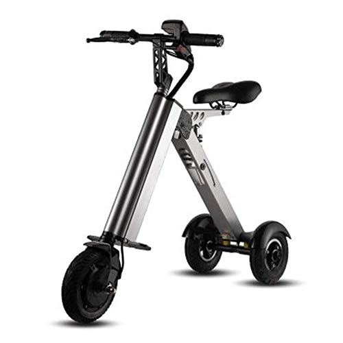 Electric Bike : DDL Adult Electric Bicycle / Folding Portable 250W 36V Lithium Battery Small Electric Tricycle Ergonomic Design Dual Shock Ab