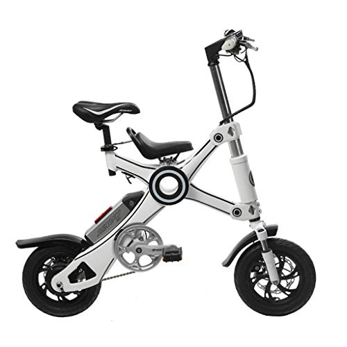 Electric Bike : DGBSW Foldable Electric Bicycle Lightweight and Portable E-Bike