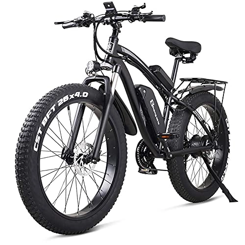 Electric Bike : DGHJK Andlectric Bike, 48V 1000W Andlectric Mountain Bike, 4.0 Fat Tire Bicycle, Beach And-bike Electric For Unisex
