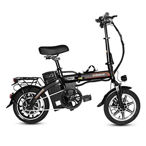 Electric Bike : DKZK Bicycle, 350W 48V Speed 25km / H, Maximum Endurance 160km, Removable Battery With LCD Display, Portable Waterproof Folding Electric Assisted Bicycle