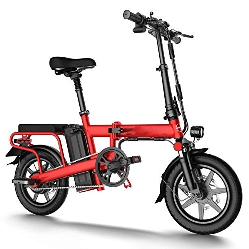 Electric Bike : DKZK Electric Bicycle Portable Foldable Waterproof Bicycle With Pedals And Detachable 48V 20AH Battery 90~100km Endurance LCD Display Suitable For Adults And Youth Cities