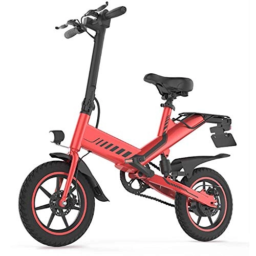 Electric Bike : Dljyy Folding Electric Bike Lightweight Foldable Compact Brushless Motor 3 modes Unisex Bicycle 400W / 48v 25km / h Cruise 60km for gift car
