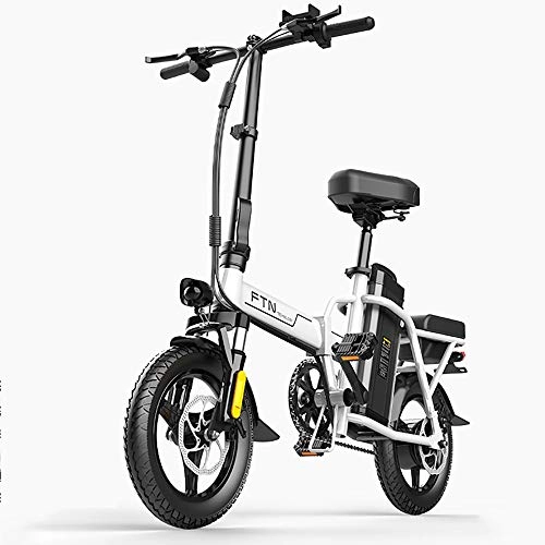 Electric Bike : DODOBD Electric Bicycle E-Bike 14" Tire Electric Bike 350W Powerful Motor 48V Removable Battery With Beidou GPS + Remote Control Positioning Anti-theft