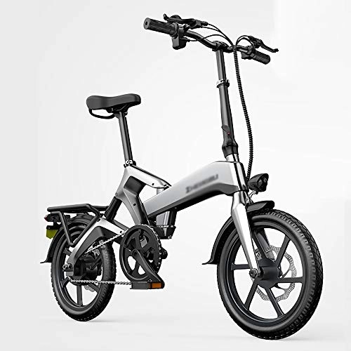 Electric Bike : DODOBD Folding Electric Bike Ebike, 16'' Electric Bicycle With 48V Removable Lithium-Ion Battery, 400W Motor Foldable Ebike for Adults ECO Reverse Charging System