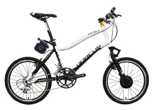Electric Bike : Dorcus DC-1 Emotion 20G 20 Inch Electric Bicycle Black / White 24 V / 11.6 Ah Battery