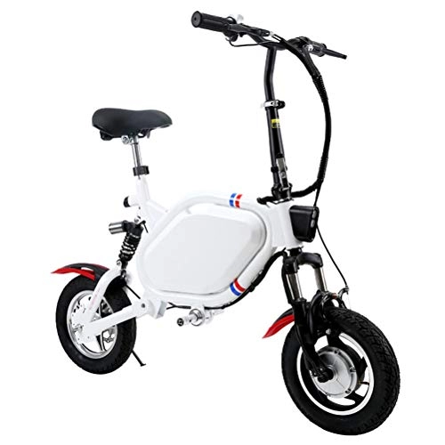 Electric Bike : DOS Folding Electric Bike - Portable and Easy to Store in Caravan 12 inch 250W 36V Folding E-bike with 12Ah Lithium Battery, City Bicycle Max Speed 25 km / h