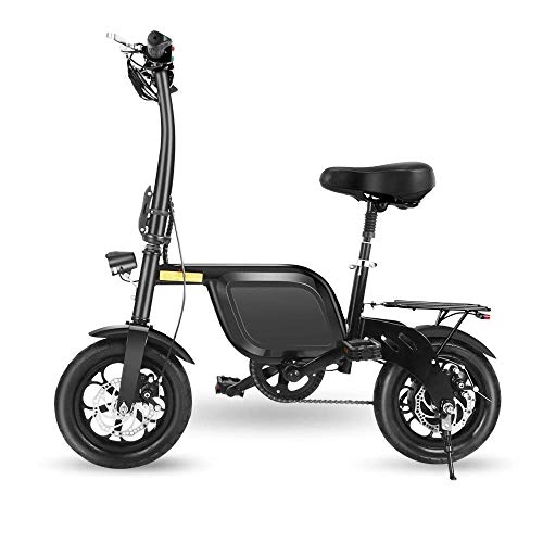 Electric Bike : Dpliu-HW Electric Bike Electric Bike three models electric bicycle portable small power can also run strong waterproof lithium battery battery electric car (Color : A)