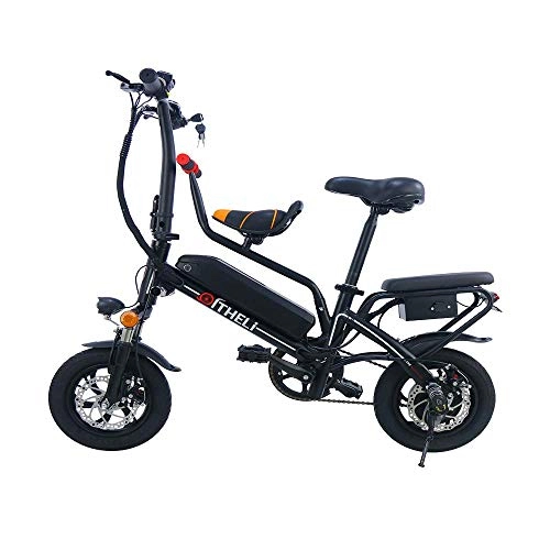 Electric Bike : DSHUJC Electric Bike, Lightweight Compact Travel Folding City Commuter 350W Motor 14Inch Mini Pedal Assist E-Bike with 48V Removable Lithium Battery for Unisex Adults