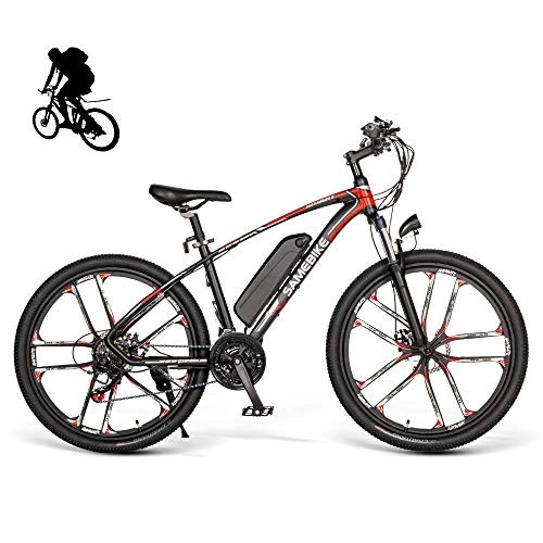 Electric Bike : DUBAO Electric Bicycle 25-32km / h, 350W 21 Speed Electric Mountain Bike 8AH Electric Bicycle 48V Moped 26 Inch Electric Bicycle 4 Switching Modes,