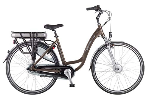 Electric Bike : Dutchebike Touring II 28 Inch 50 cm Woman 7SP Roller brakes Brown