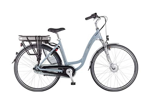 Electric Bike : Dutchebike Touring II 28 Inch 50 cm Woman 7SP Roller brakes Light blue