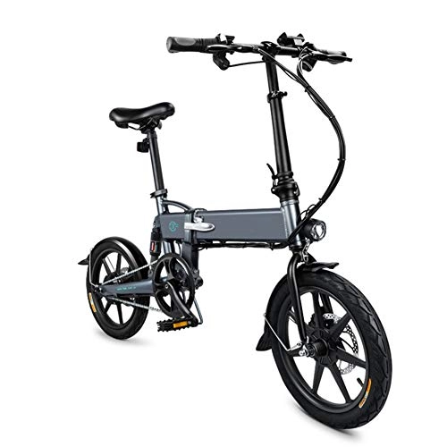Electric Bike : Dušial Adults Folding Electric Bike 16 Inch Foldable Bicycle Ebike Adjustable Height 250W 7.8Ah Li-ion battery Maximum speed 25km / h Portable for City Commuting Outdoor Walking Cycling, Max load 264lbs