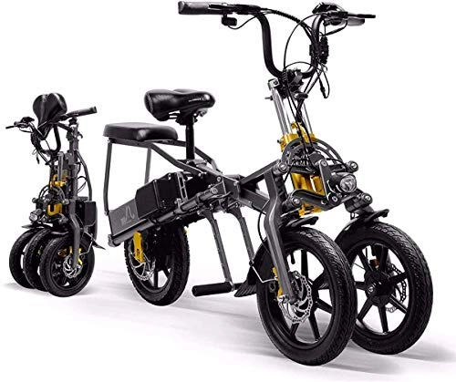 Electric Bike : DX Bicycles Stronger Frame Electric Folding E-Bike 350W 48V 15 6AH 14" Lightweight Alloy Electric Mountain Bike