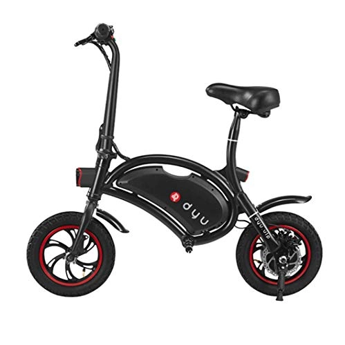 Electric Bike : DYU D1 Lithium Battery Electric Folding Bicycle (Black 10.4Ah)