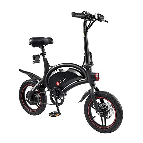 Electric Bike : DYU D3 VIP Electric Folding Bicycle (Black) ROAD LEGAL