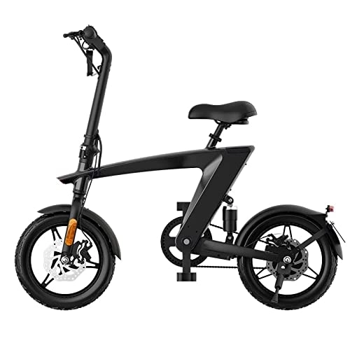Electric Bike : E Bike Max foldable Electric Bike Carbon Black Range 35km - Top Speed 25km / h