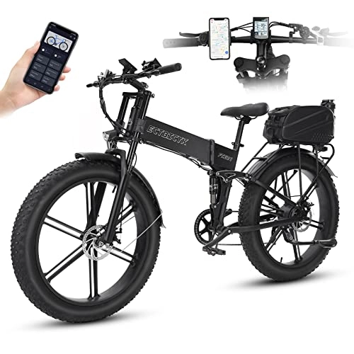 Electric Bike : E-bike mountainbike (Black)