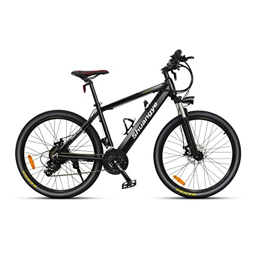 Electric Bike : e-Bikes Electric Mountain Bike (Black)