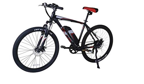 Electric Bike : E-Plus Pulse Unisex Electric Mountain Bike 27.5" Wheel, 8.8Ah - Black / Red